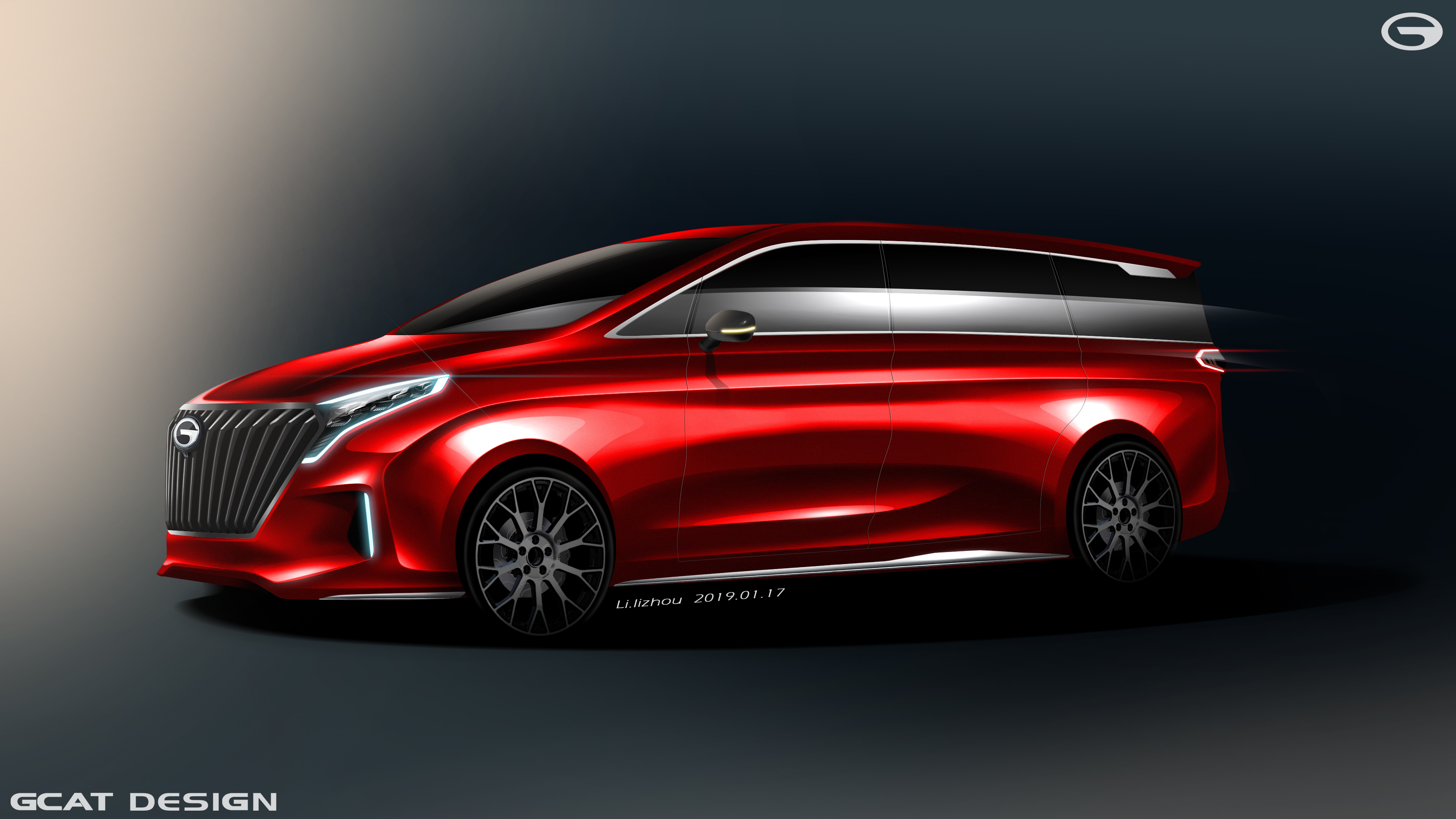 Automobile design，Hand drawn，