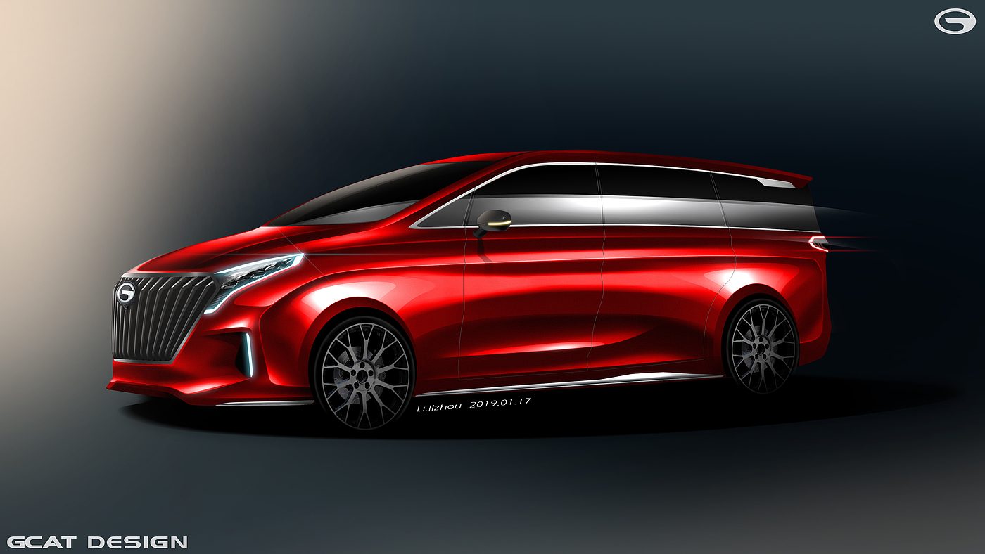 Automobile design，Hand drawn，