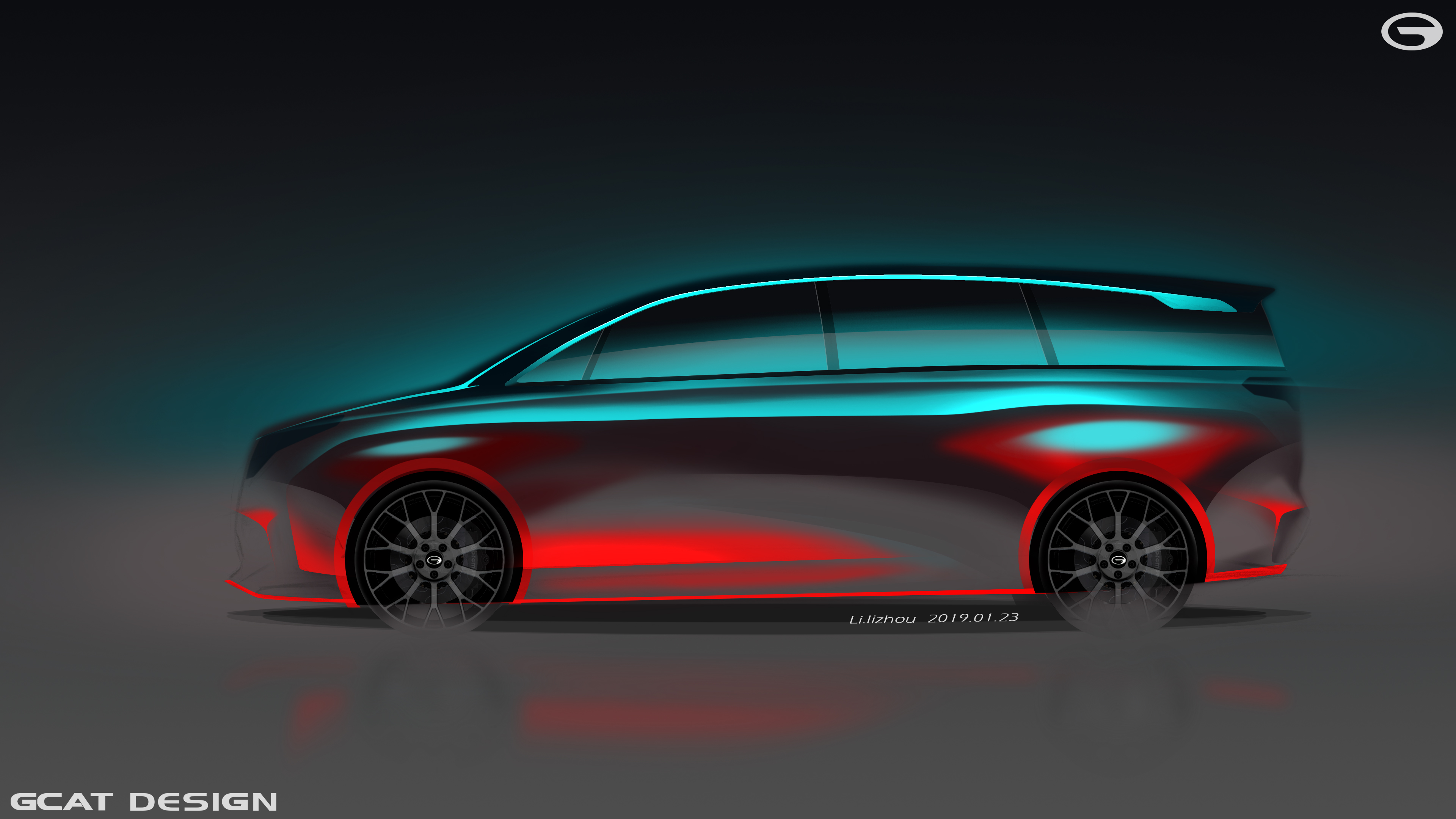 Automobile design，Hand drawn，