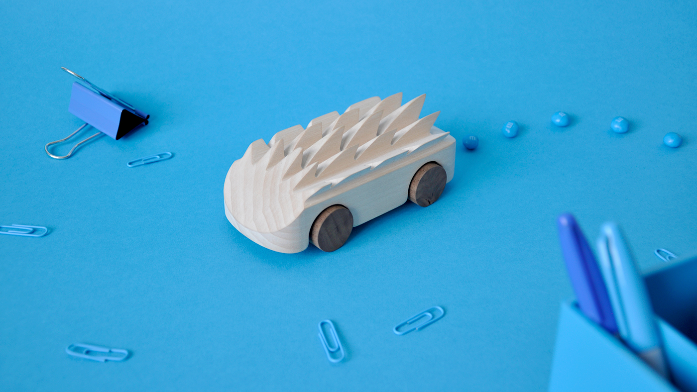 VROOM，Toy car，Wood material，