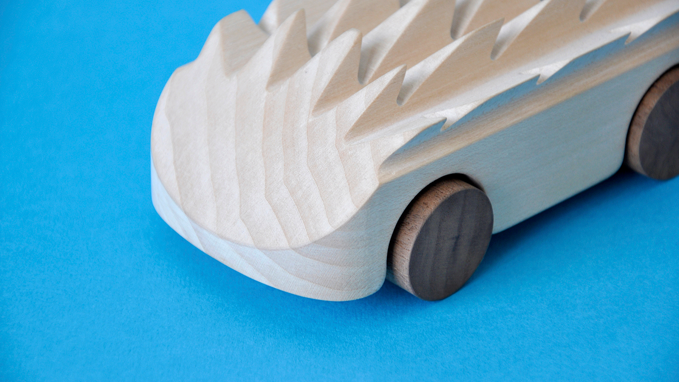 VROOM，Toy car，Wood material，