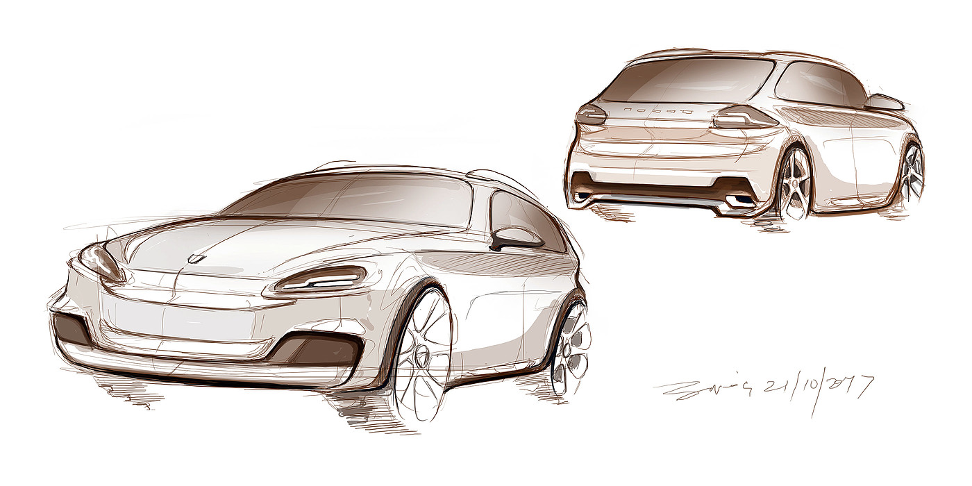 footwear design ，Automobile design，industrial design，Hand drawn，