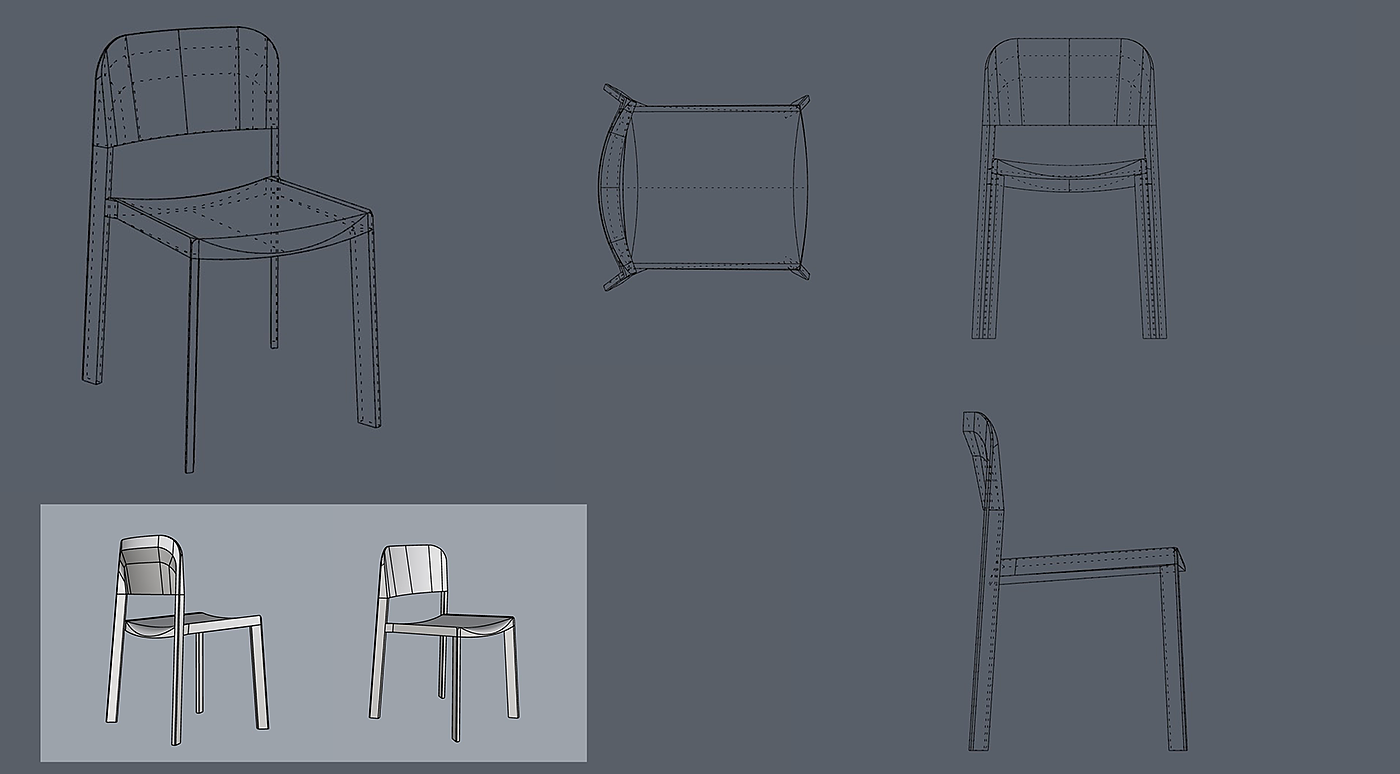 chair，chair，Home Furnishing，Denis Sokolov，