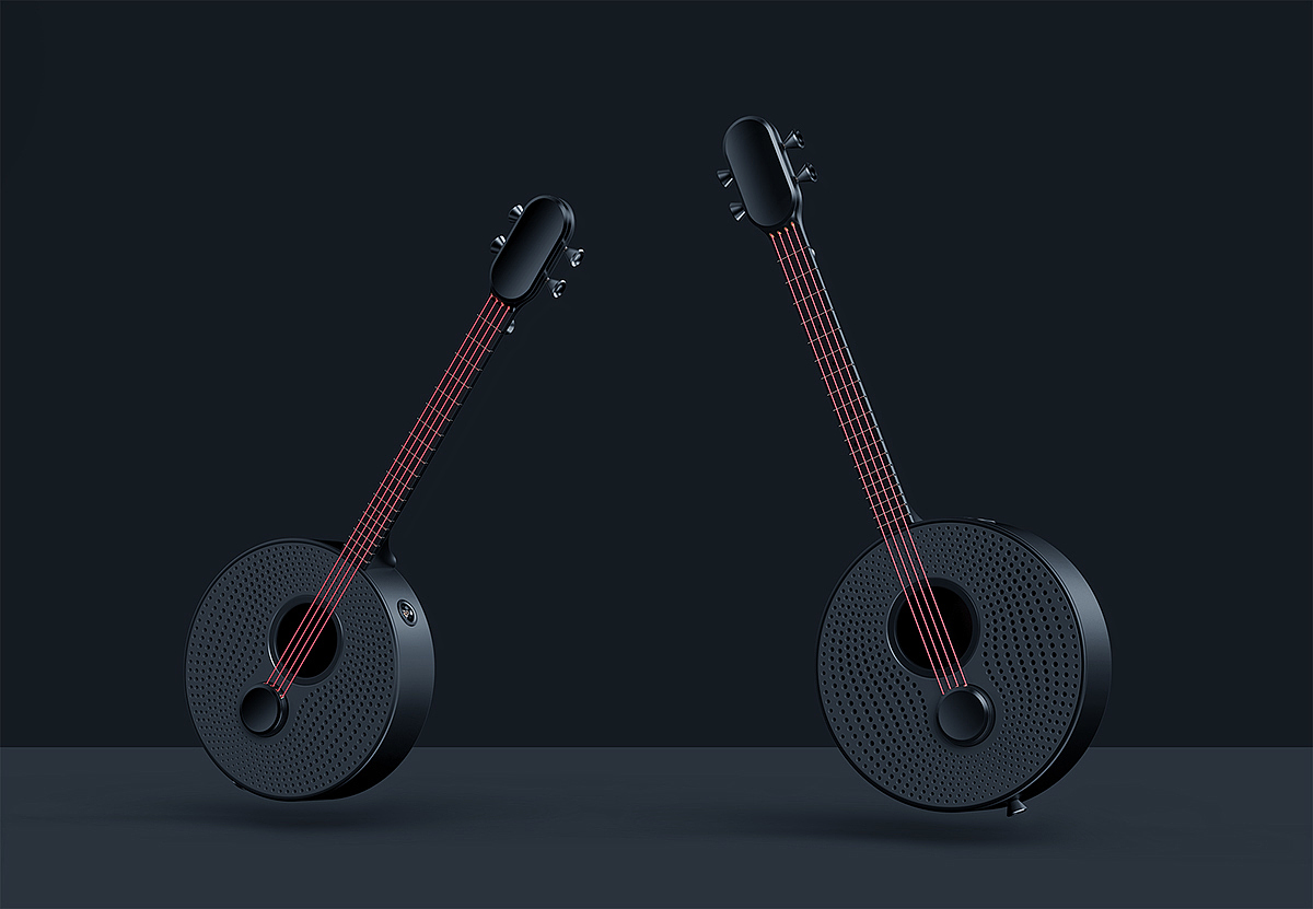 industrial design，Musical Instruments，ukulele，Yuan Man，