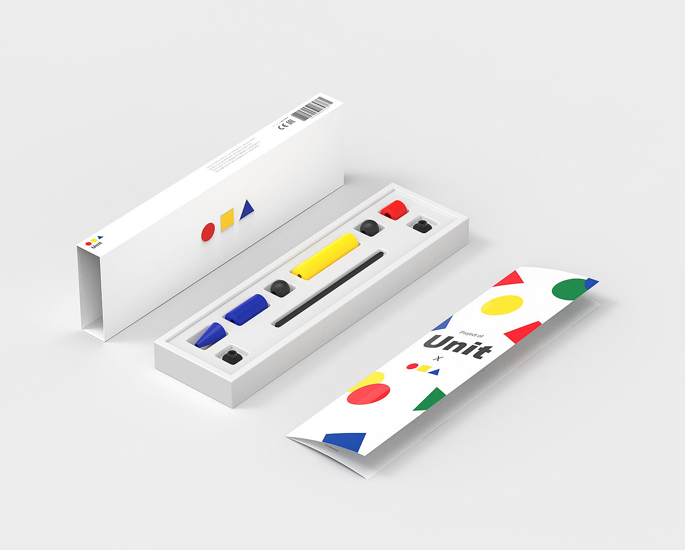 Stationery design，Office Supplies，pen，sticky note，modularization，Ruler，