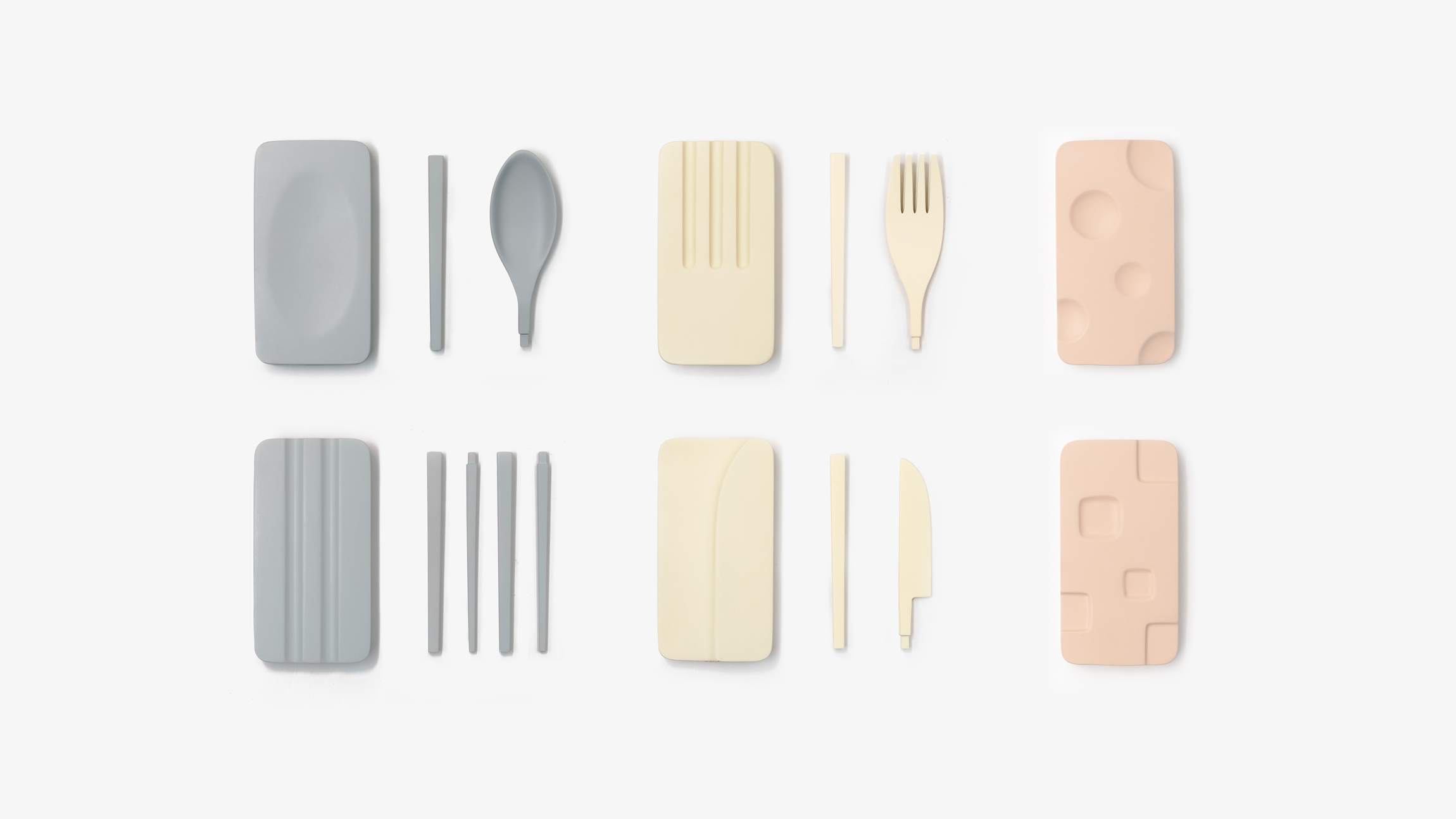 rotate，Minimalist，Portable，Eattae，tableware，Simplicity，