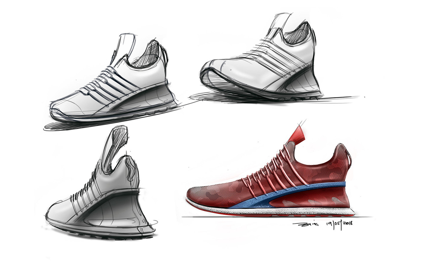 sneakers，sketch，fashion，
