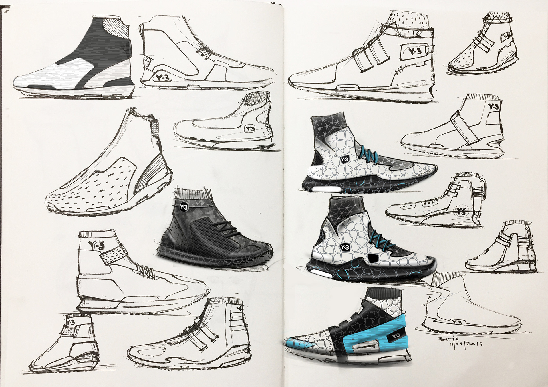 sneakers，sketch，fashion，