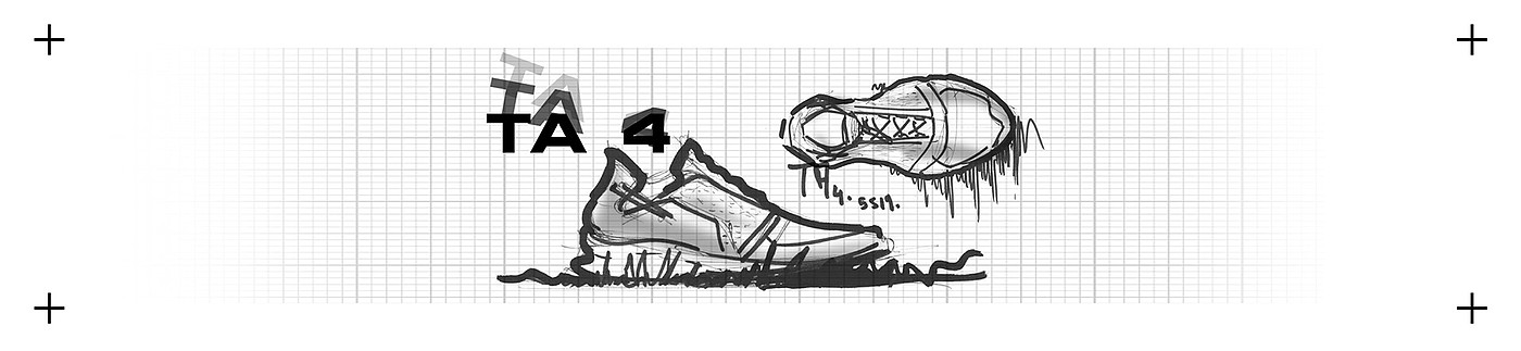 Technical amphibians 4，sneakers，sketch，