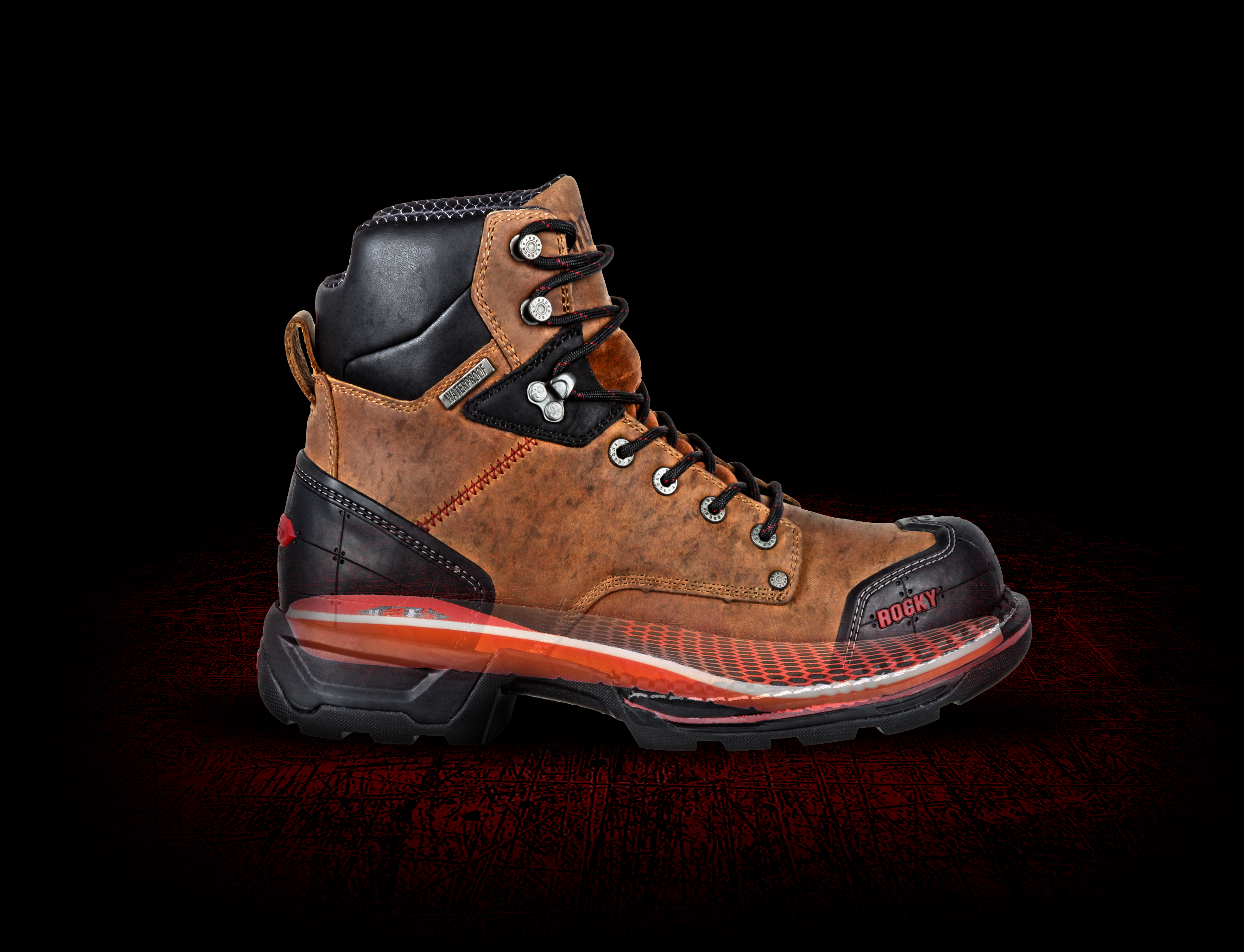 ROCKY，Mountaineering boots，brown，