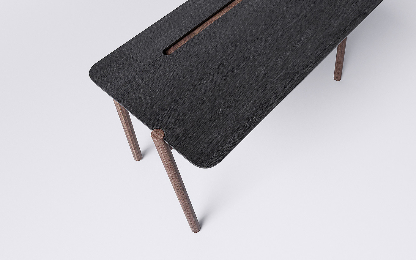 木质，黑色，桌子，