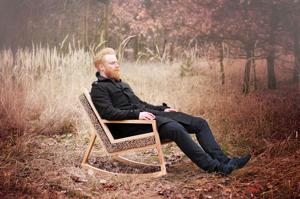 HALUZ，Rocking chair，line，branch，