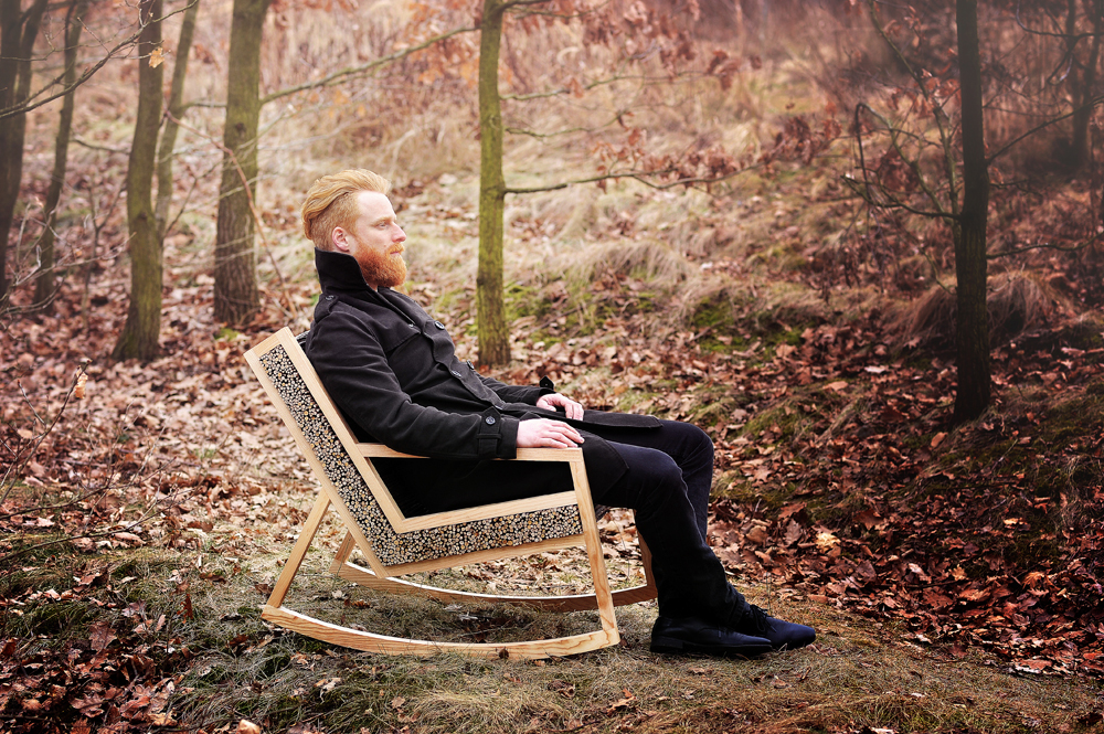 HALUZ，Rocking chair，line，branch，