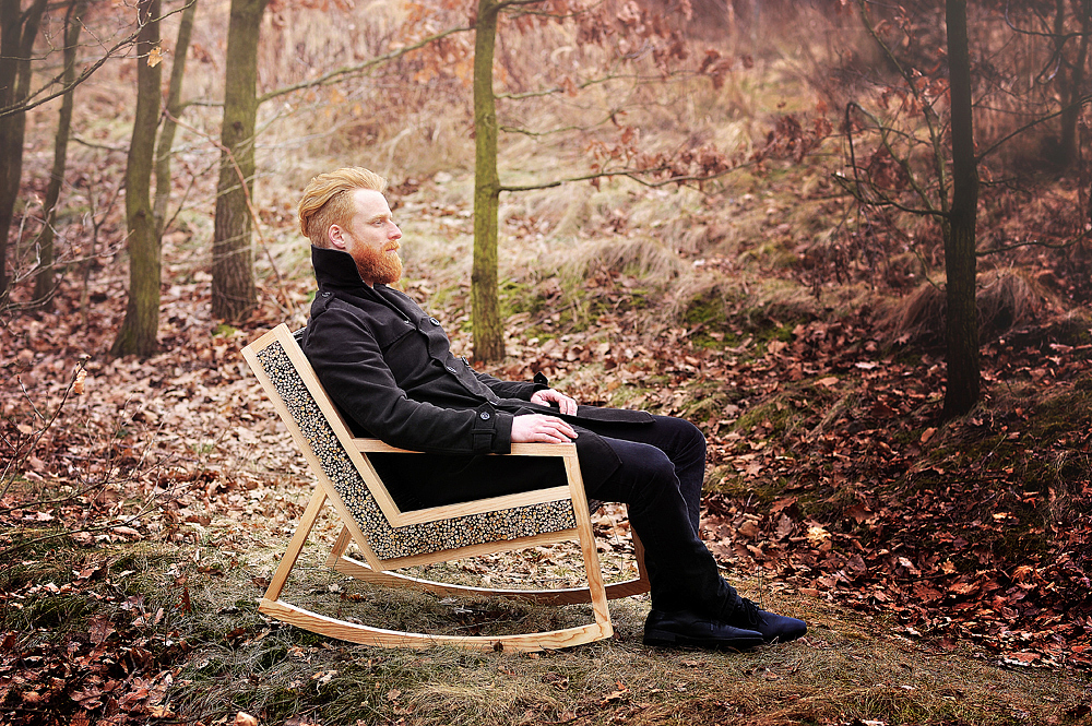 HALUZ，Rocking chair，line，branch，