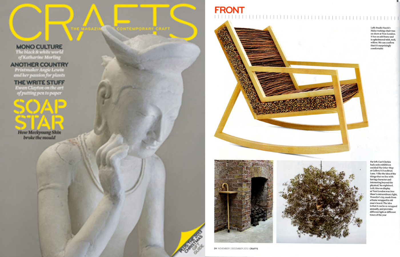 HALUZ，Rocking chair，line，branch，