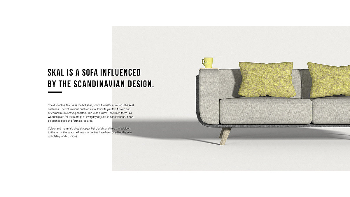 Nordic style，furniture，sofa，Should，