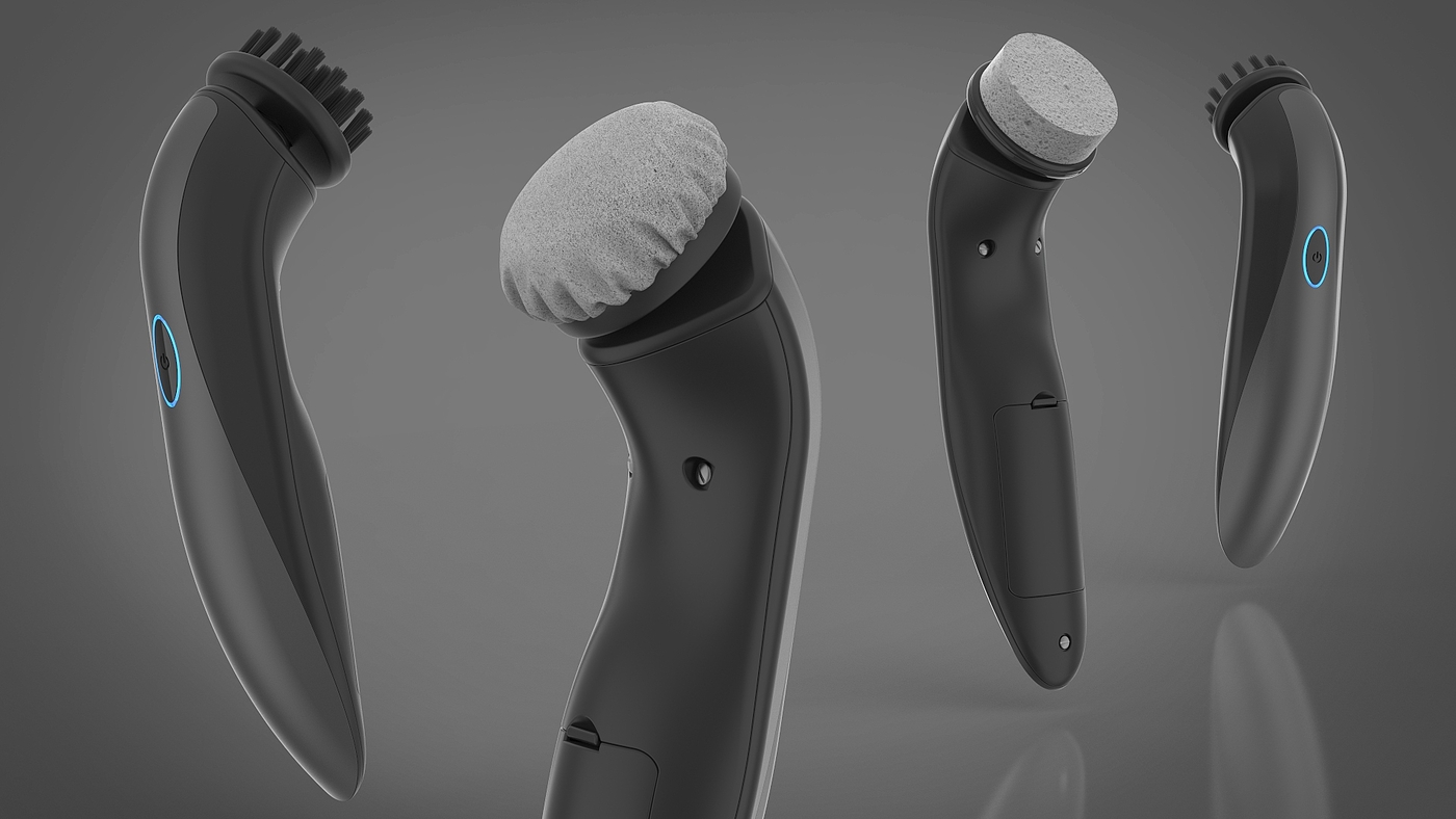 industrial design，Automatic shoe cleaning device，