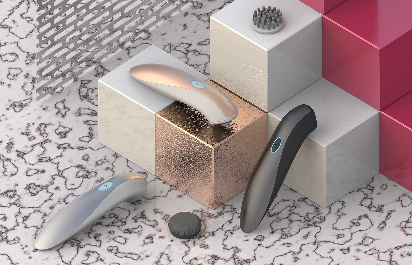 industrial design，Automatic shoe cleaning device，