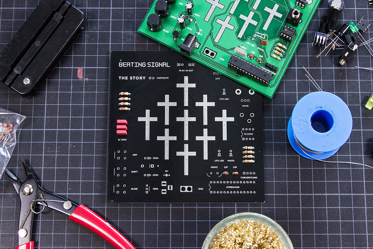 Mini synthesizer，Beating Signal，product design，industrial design，