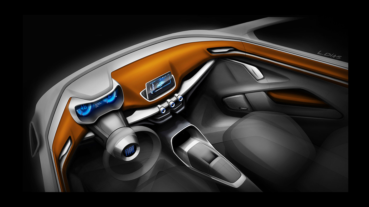 Luiz Dias，traffic，automobile，sketch，Fiat Argo，Fiat，