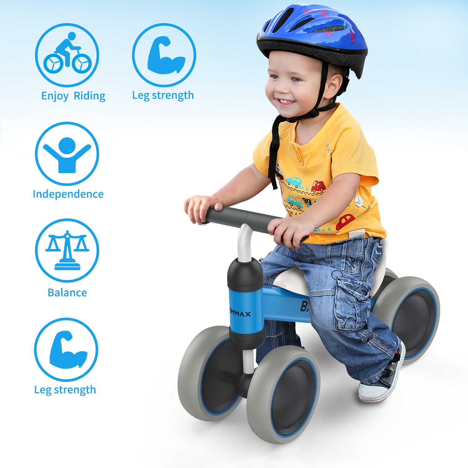 Child mother and baby，Bicycle，