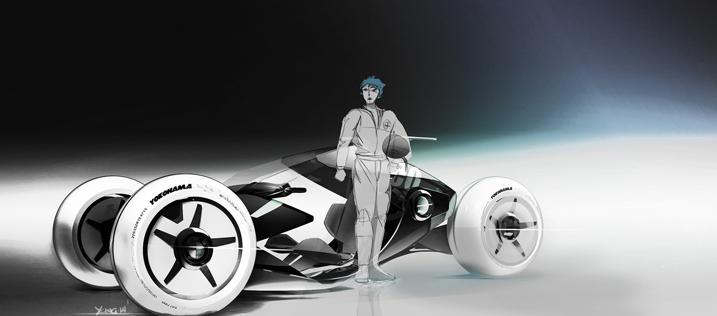 Hand drawn，draft，automobile，traffic，Yung Presciutti，skizzz book，