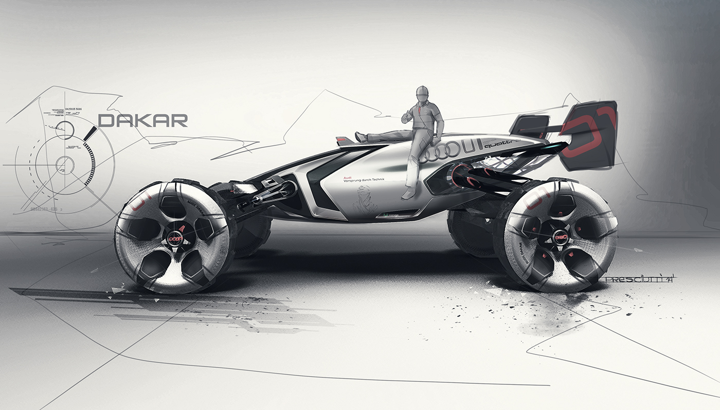 Hand drawn，draft，automobile，traffic，Yung Presciutti，skizzz book，