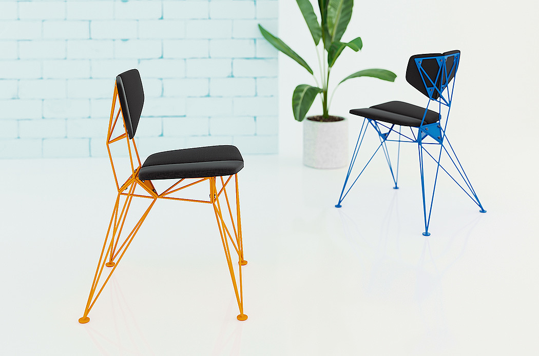 Star chair，triangle，structure，chair，
