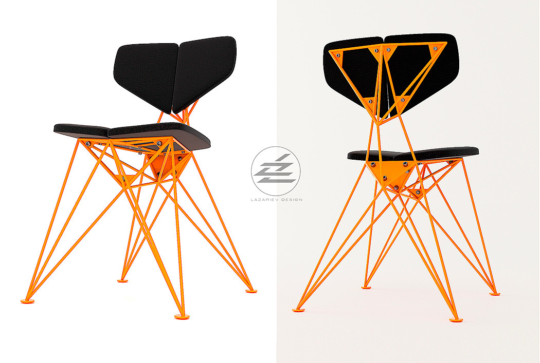 Star chair，triangle，structure，chair，