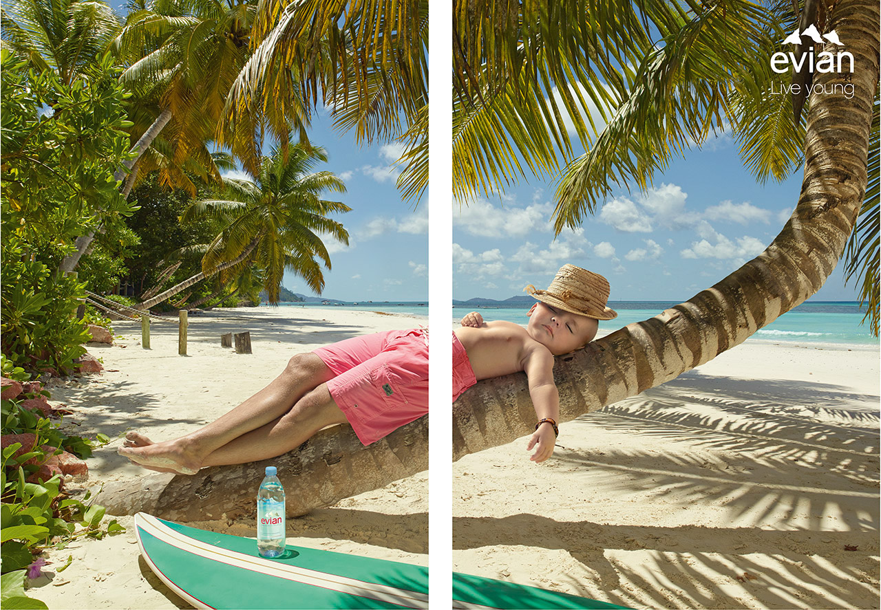 advertisement，Photography，propaganda，Evian，Evian，mineral water，
