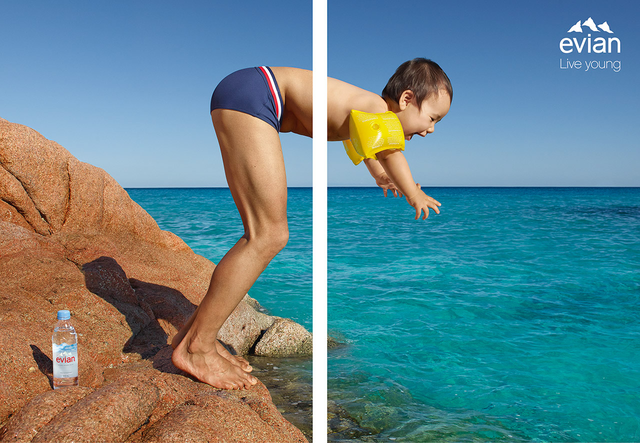 advertisement，Photography，propaganda，Evian，Evian，mineral water，