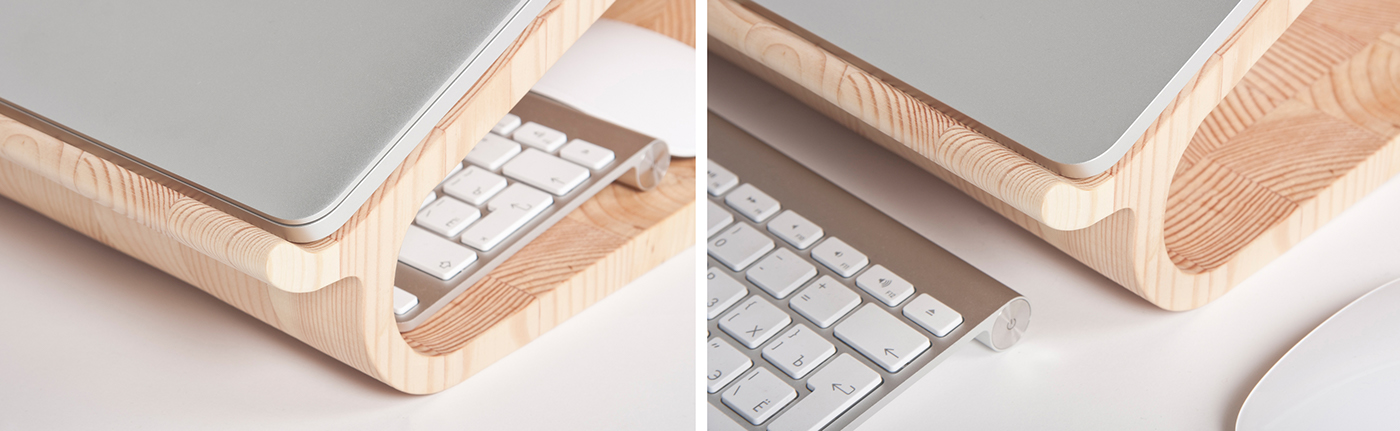 Lesha Galkin，Bracket，Current，Receive，Computer stand，wooden ，