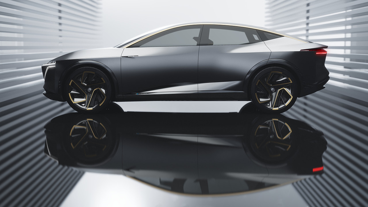 Automobile design，Im concept electric vehicle，Nissan，