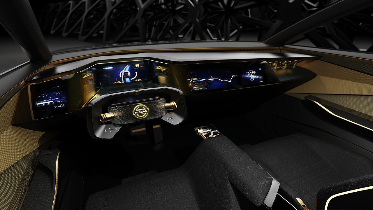 Automobile design，Im concept electric vehicle，Nissan，