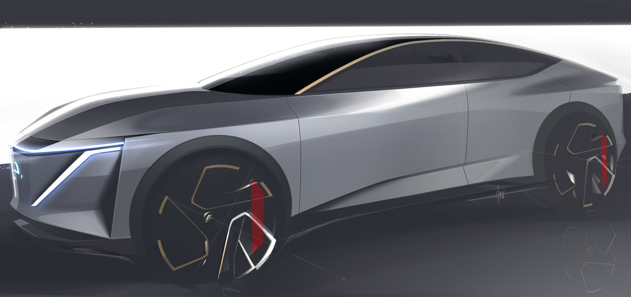 Automobile design，Im concept electric vehicle，Nissan，