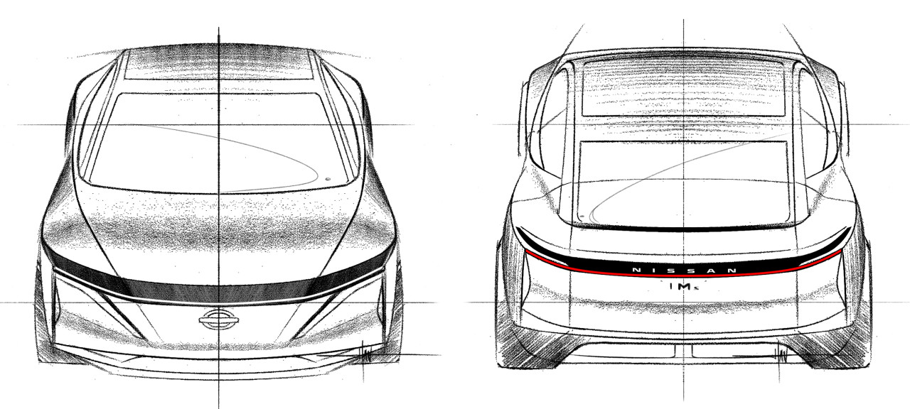 Automobile design，Im concept electric vehicle，Nissan，