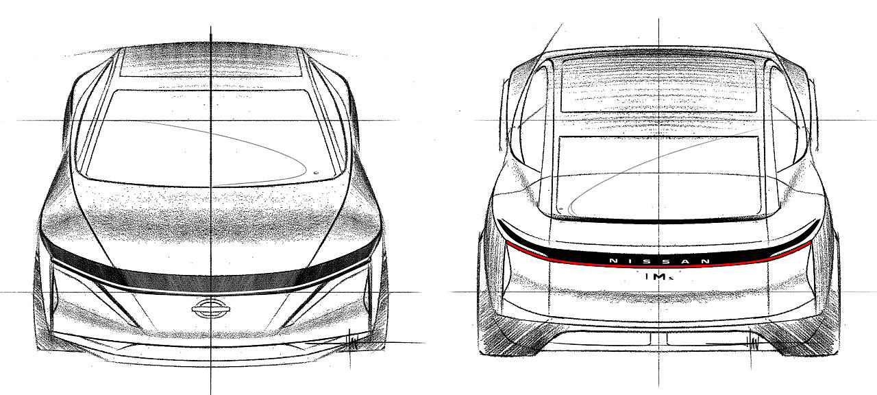 Automobile design，Im concept electric vehicle，Nissan，