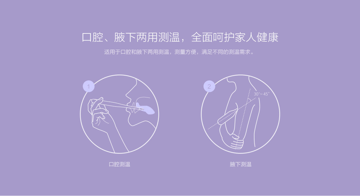 millet，Electronic thermometer，Medical supplies，product design，