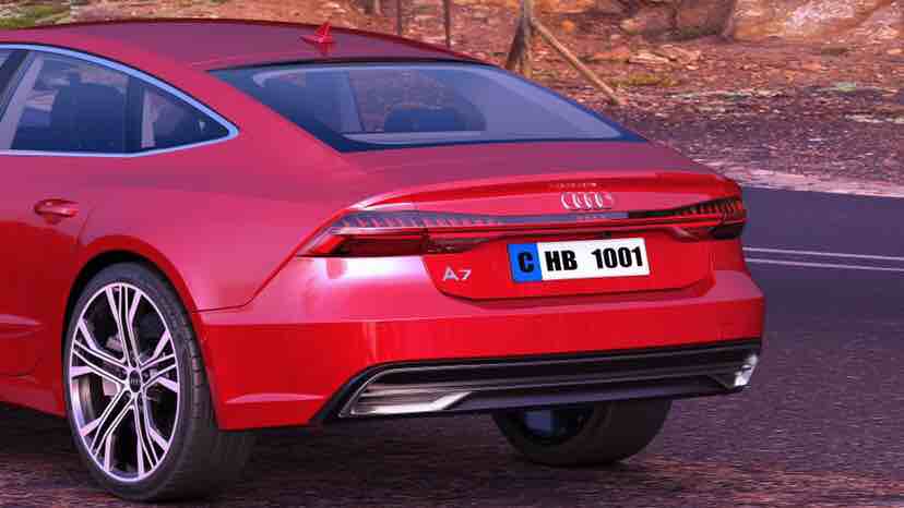 Audi appearance rendering，