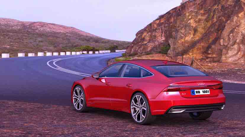 Audi appearance rendering，
