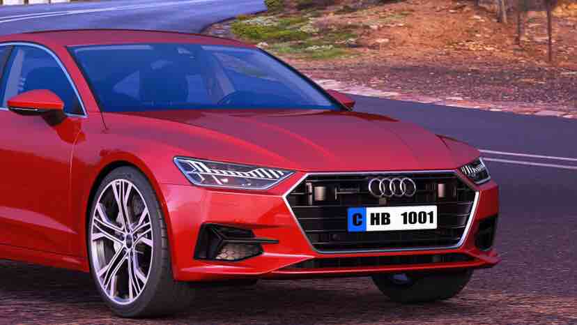 Audi appearance rendering，