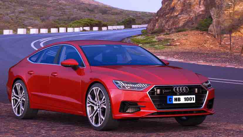 Audi appearance rendering，