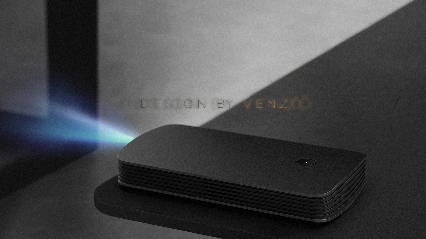 VENZO，Projector，投影仪，工业设计，产品摄影，