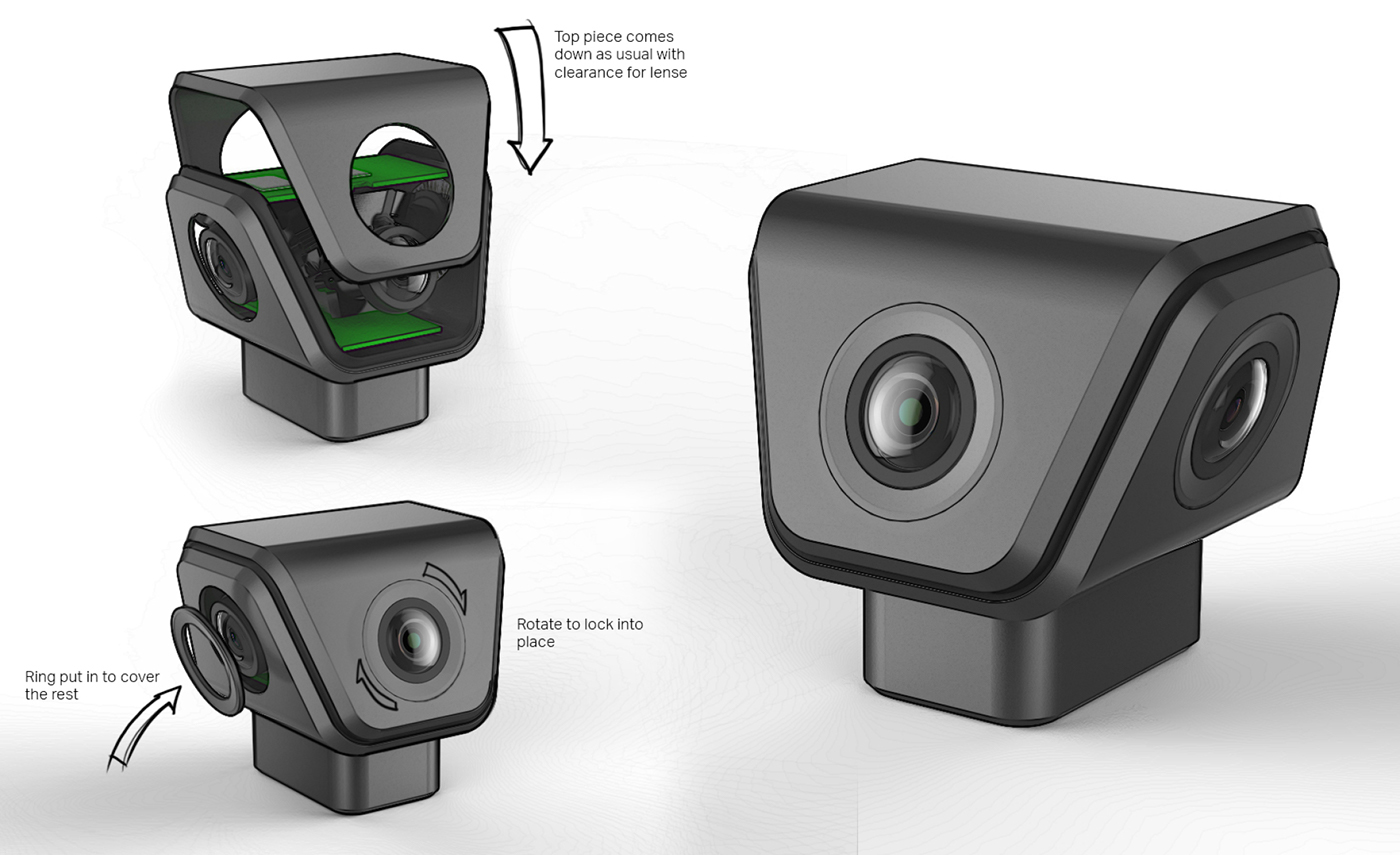 orah，360 camera，camera，black，