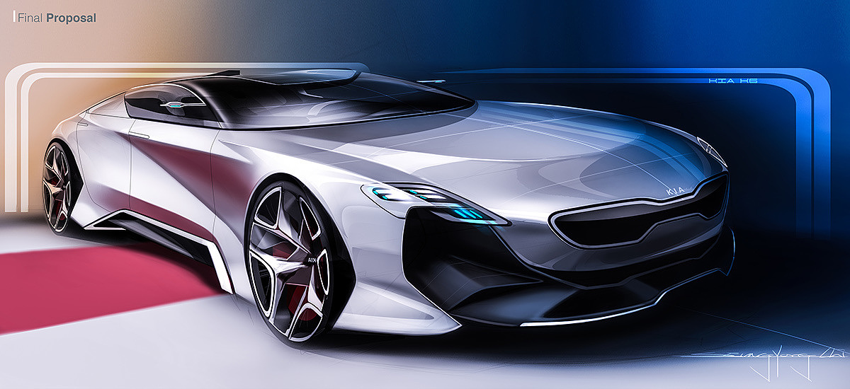 Automatic design，Visual design，Hand drawn rendering，Beautiful and fashionable，industrial product，