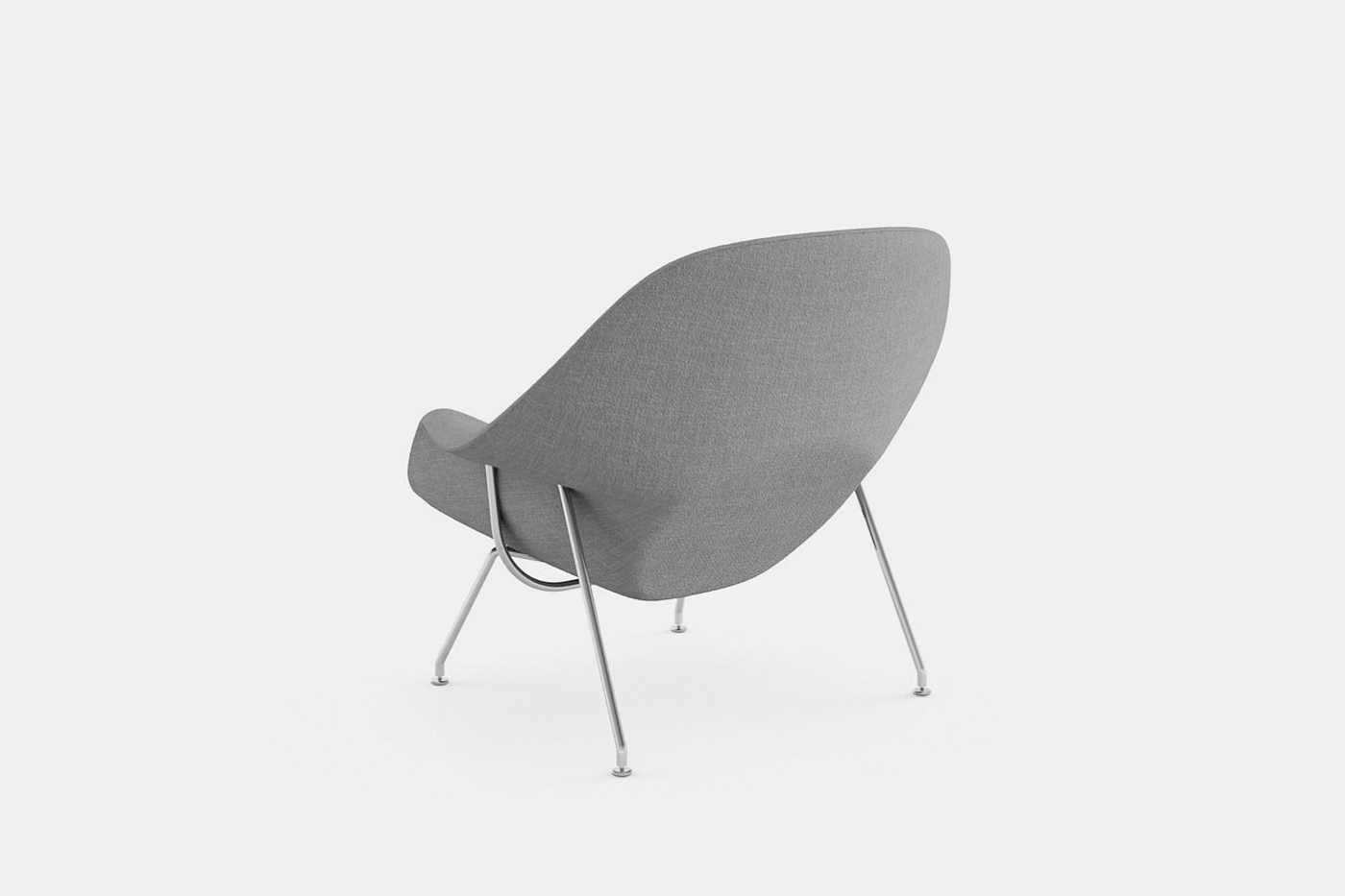 Womb Chair，皮毛，1948，Knoll，椅子，