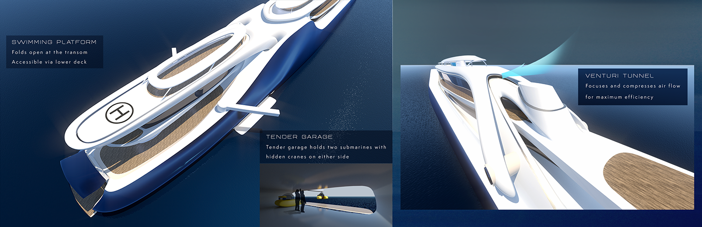 yacht，a ship，conceptual design，