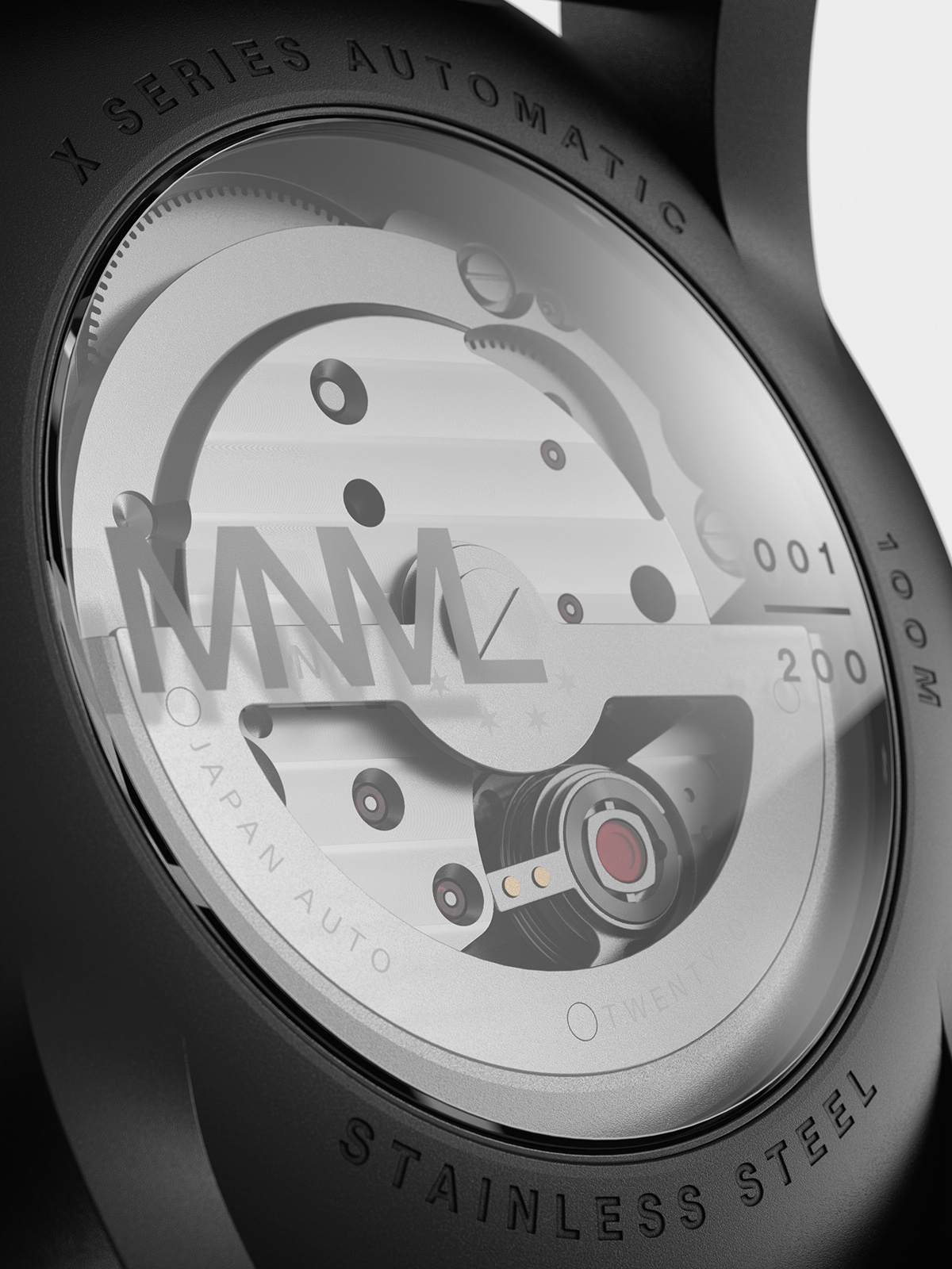 MNML X，Wrist watch，Wristwatch，industrial design，