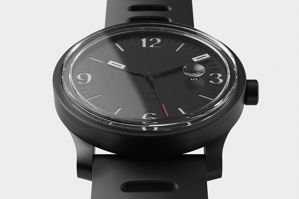 MNML X，Wrist watch，Wristwatch，industrial design，