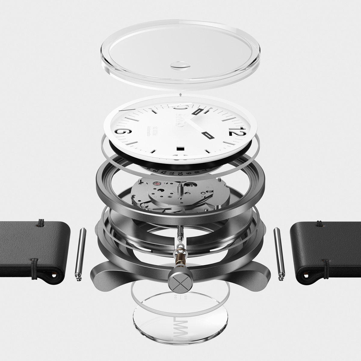 MNML X，Wrist watch，Wristwatch，industrial design，